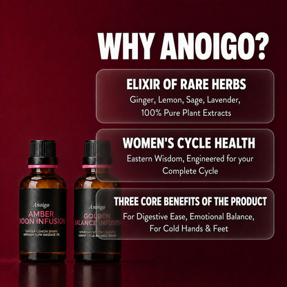 01 WARM + 02 CALM | Your Complete Period Night Ritual Duo | ANOIGO